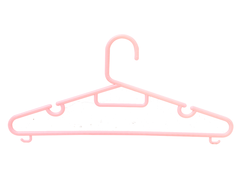 Pink plastic hanger BW-1804