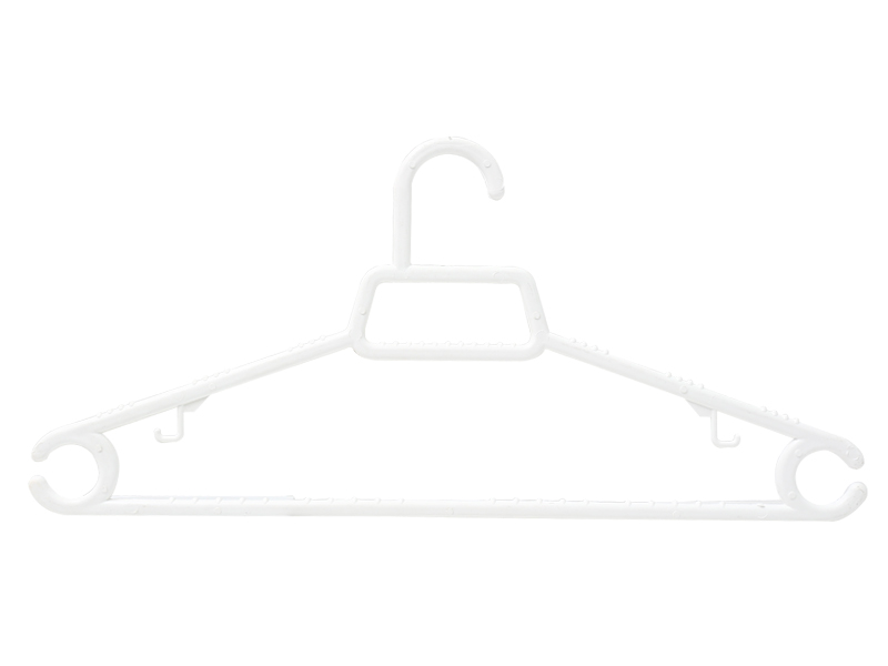 White plastic hanger  BW-1805