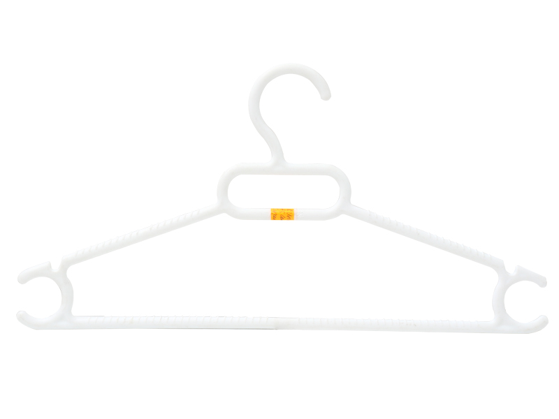 White plastic hanger BW-1802