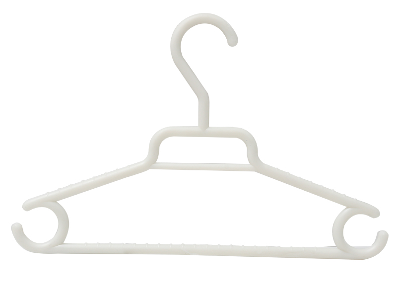 White plastic hanger BW-1803